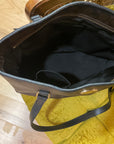 BROWN/BLACK COACH BAG