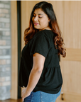 ByTAVI - Black Waffle Empire Top