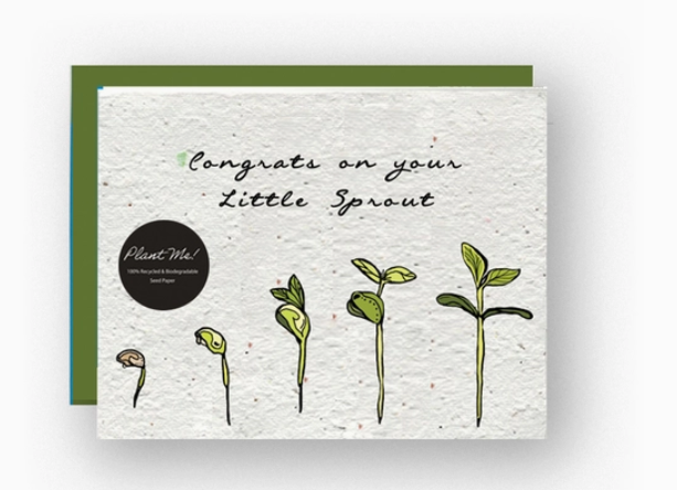 Congrats on Your Little Sprout - Plantable Greeting Card
