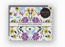 Load image into Gallery viewer, Floral Congratulations - Plantable Greeting Card
