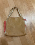 TAN/PINK BIG BUDDHA TOTE