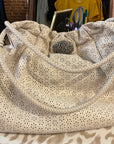 WHITE BRIGHTON TOTE BAG, NA