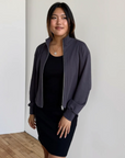Elegantees - Shelly Heavy-Knit Jacket