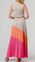 Load image into Gallery viewer, Tangerine and Fuchsia Modal Maxi Dress
