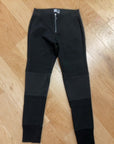 BLACK THE BASE ZIPPER PANTS S