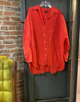 CORAL BANANA REPUBLIC LONG SLEEVE SHIRT XXL