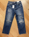 DENIM ZENANA HIGH RISE DISTRESSED STRAIGHT 29