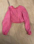 PINK PEACH LOVE PEARL SWEATSHIRT M