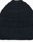Messy Bun Alpaca Hat
