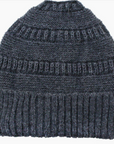 Messy Bun Alpaca Hat