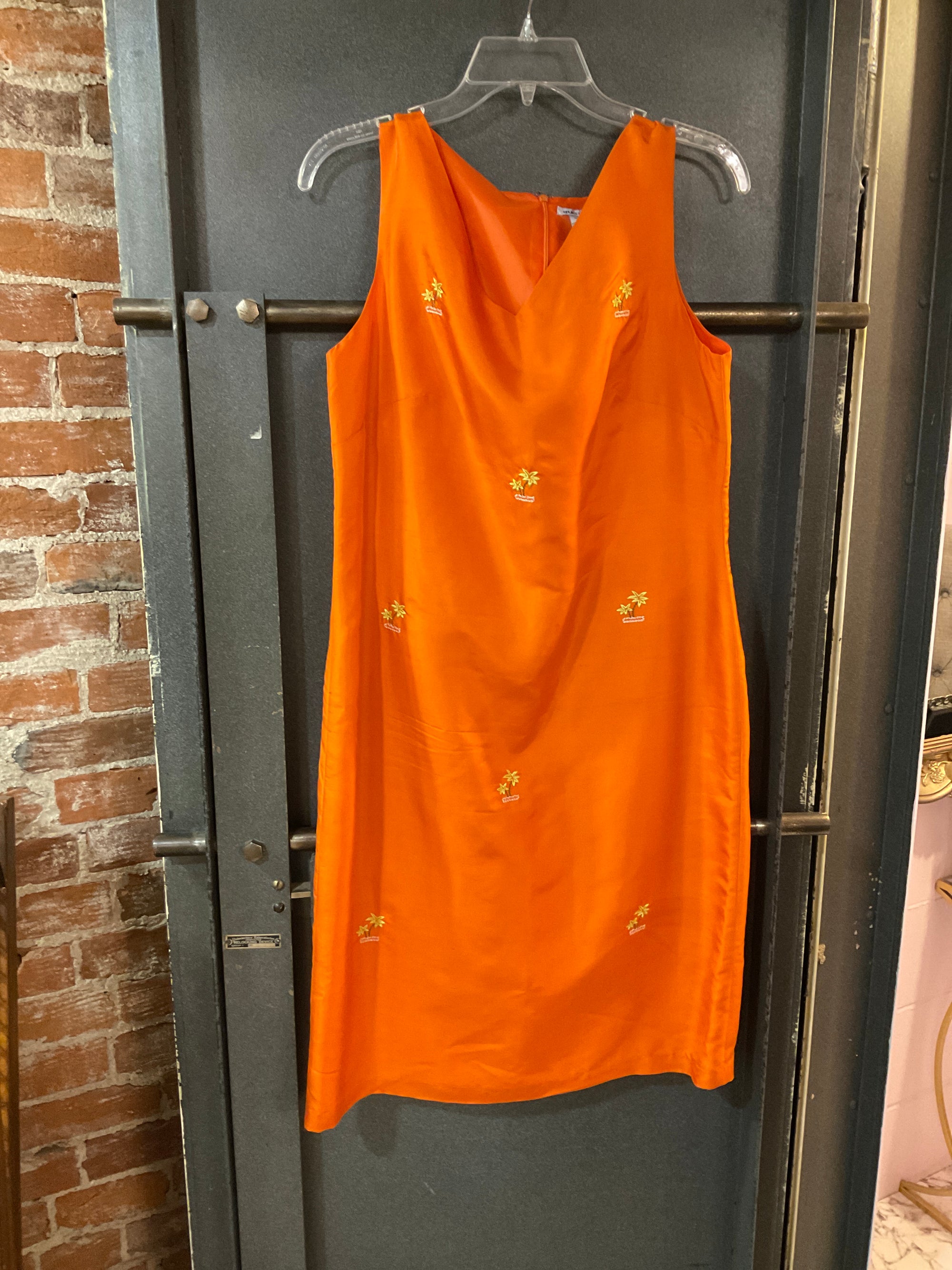 ORANGE SILKS BY I.S.C DRESS S