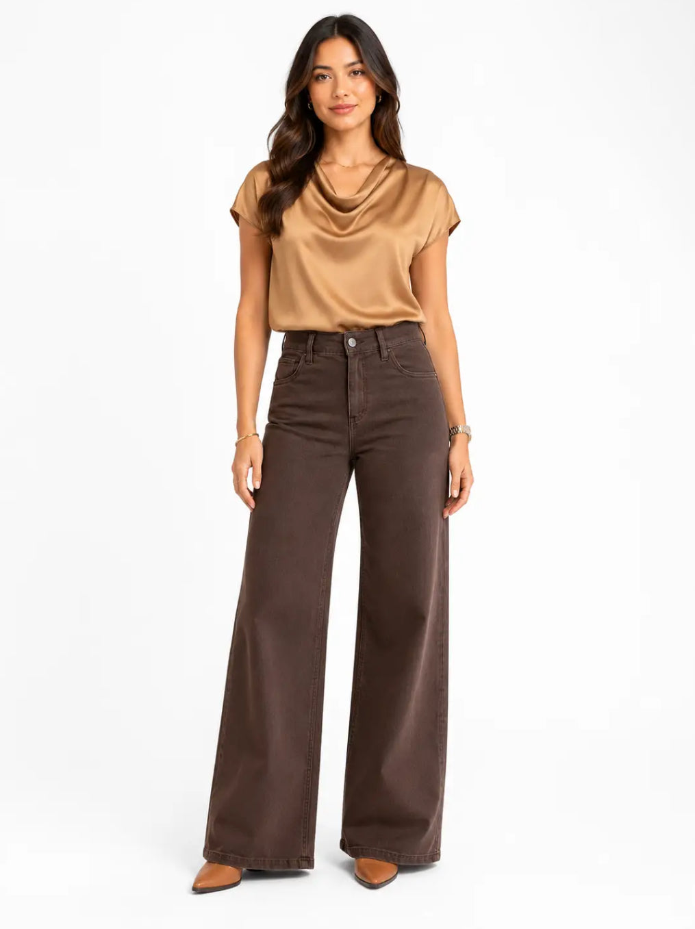 1822 Denim Espresso Wide Leg Jean