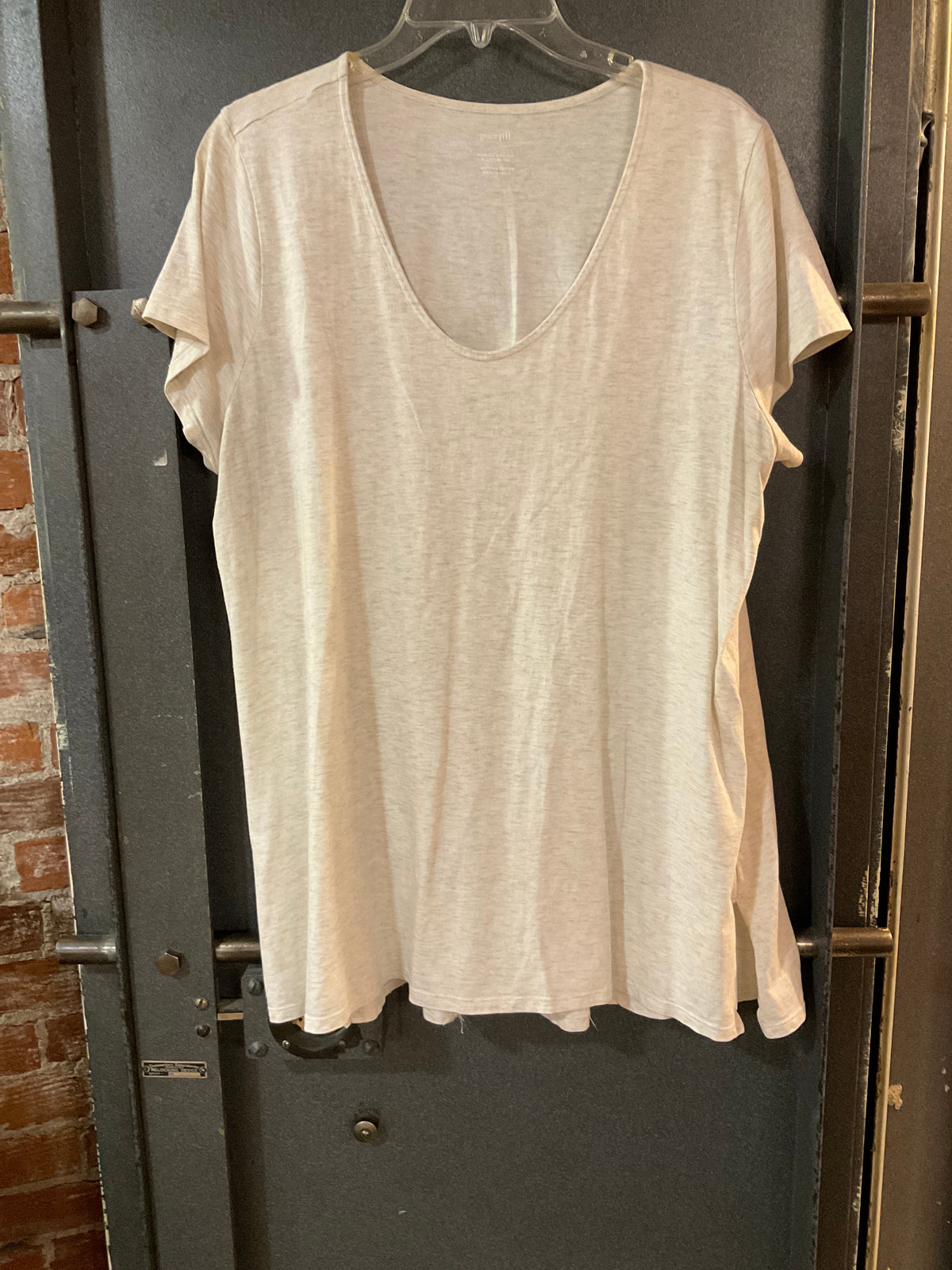 TAN J JILL SHORT SLEEVE SHIRT L