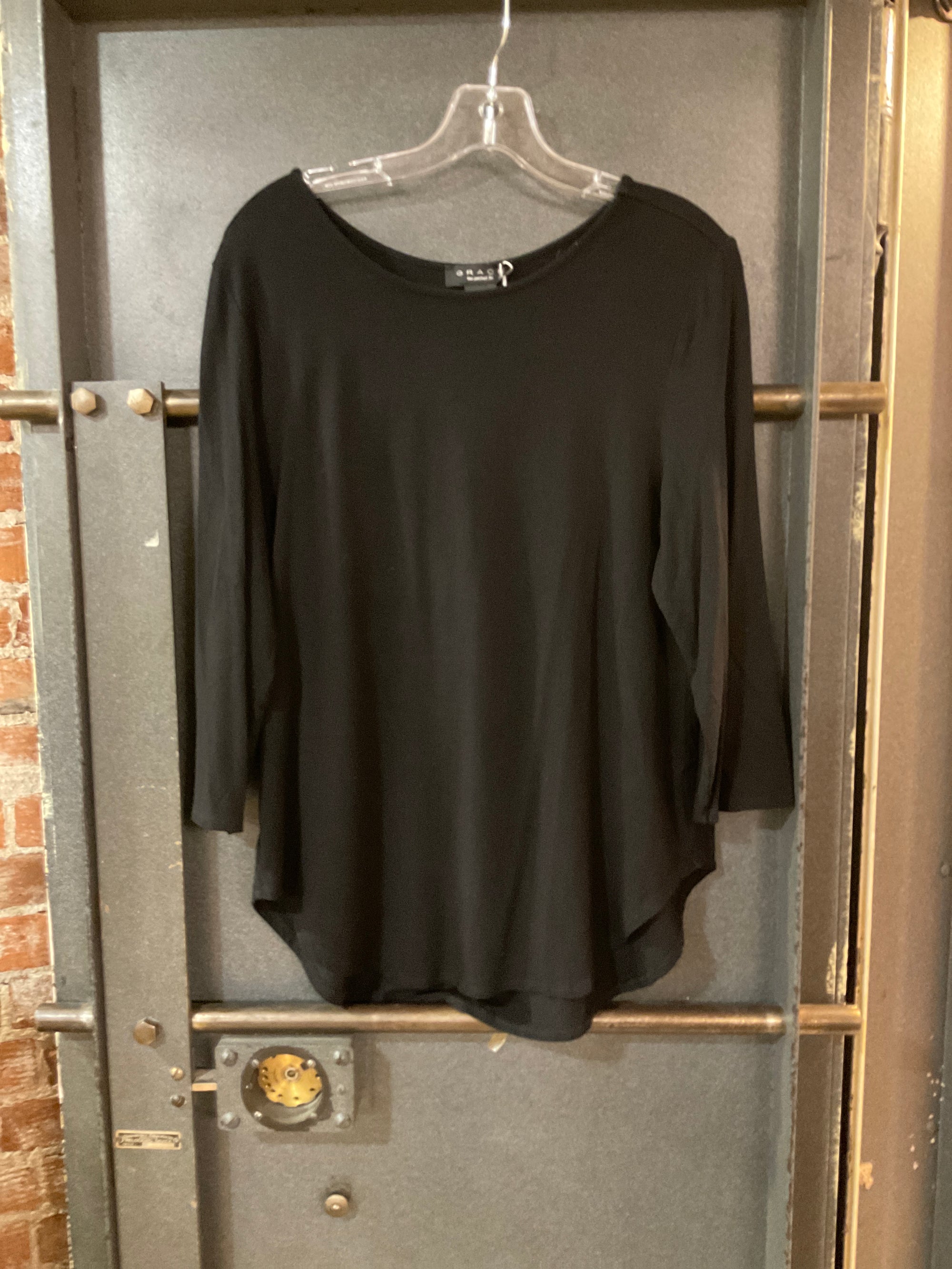 BLACK GRACE LONG SLEEVE SHIRT M