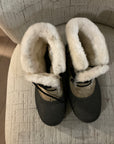 BLACK/TAN SOREL BOOTS 8.5