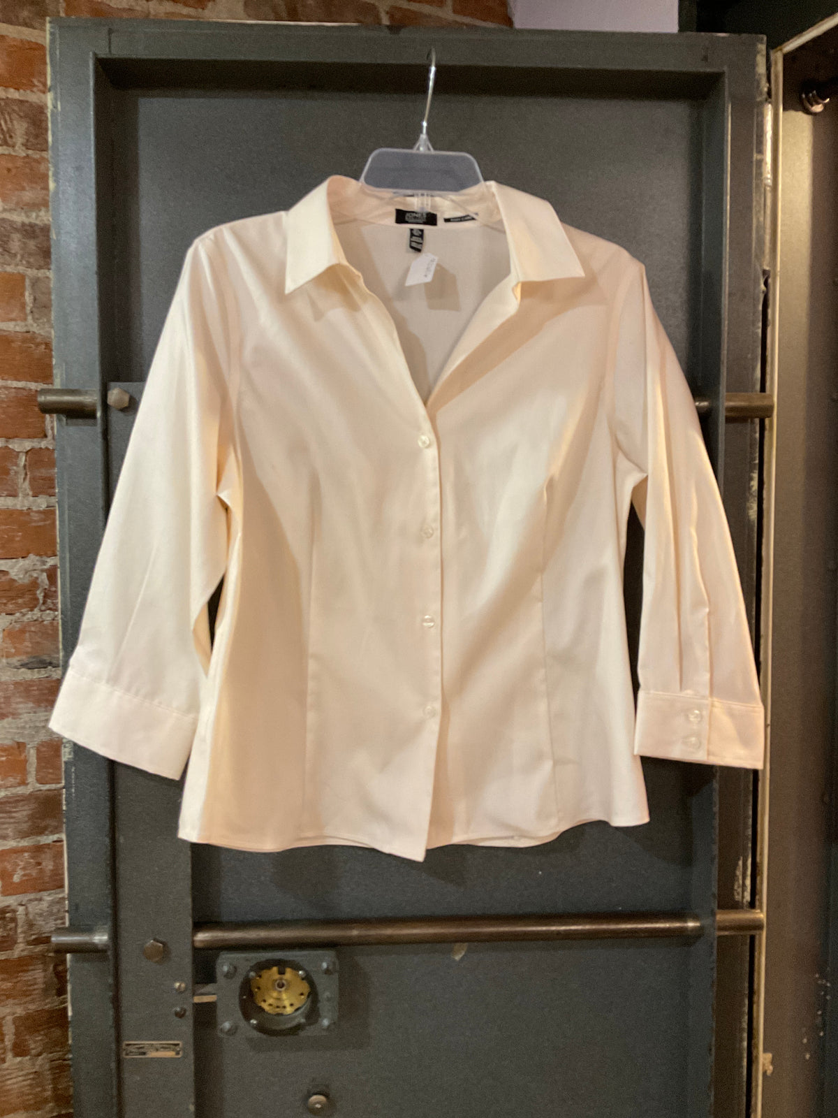 PASTEL PINK JONES NEW YORK BUTTON DOWN LONG SLEEVE L
