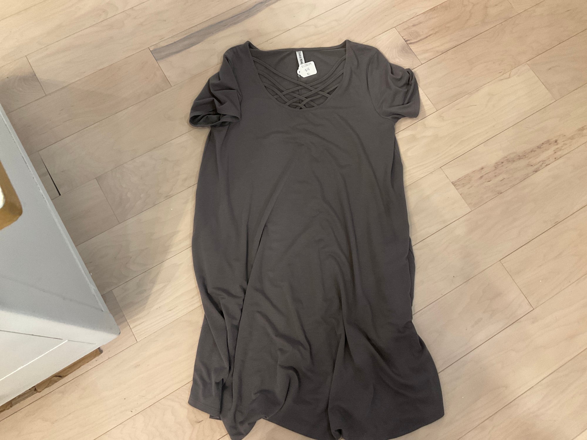 {{ClientCode}} TAN ZENANA DRESS, XL