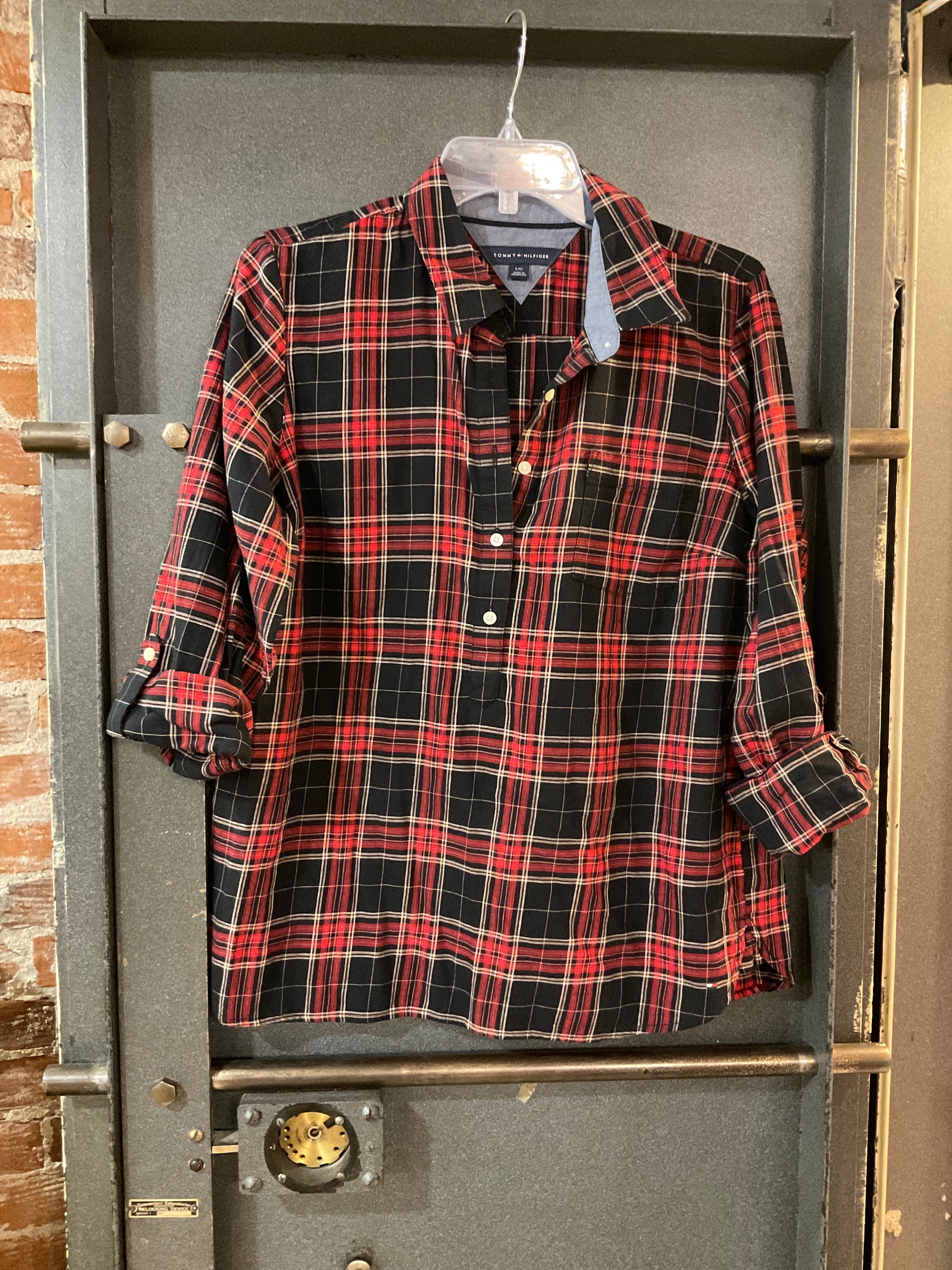 Red/black pattern TOMMY HILFIGER Flannel L