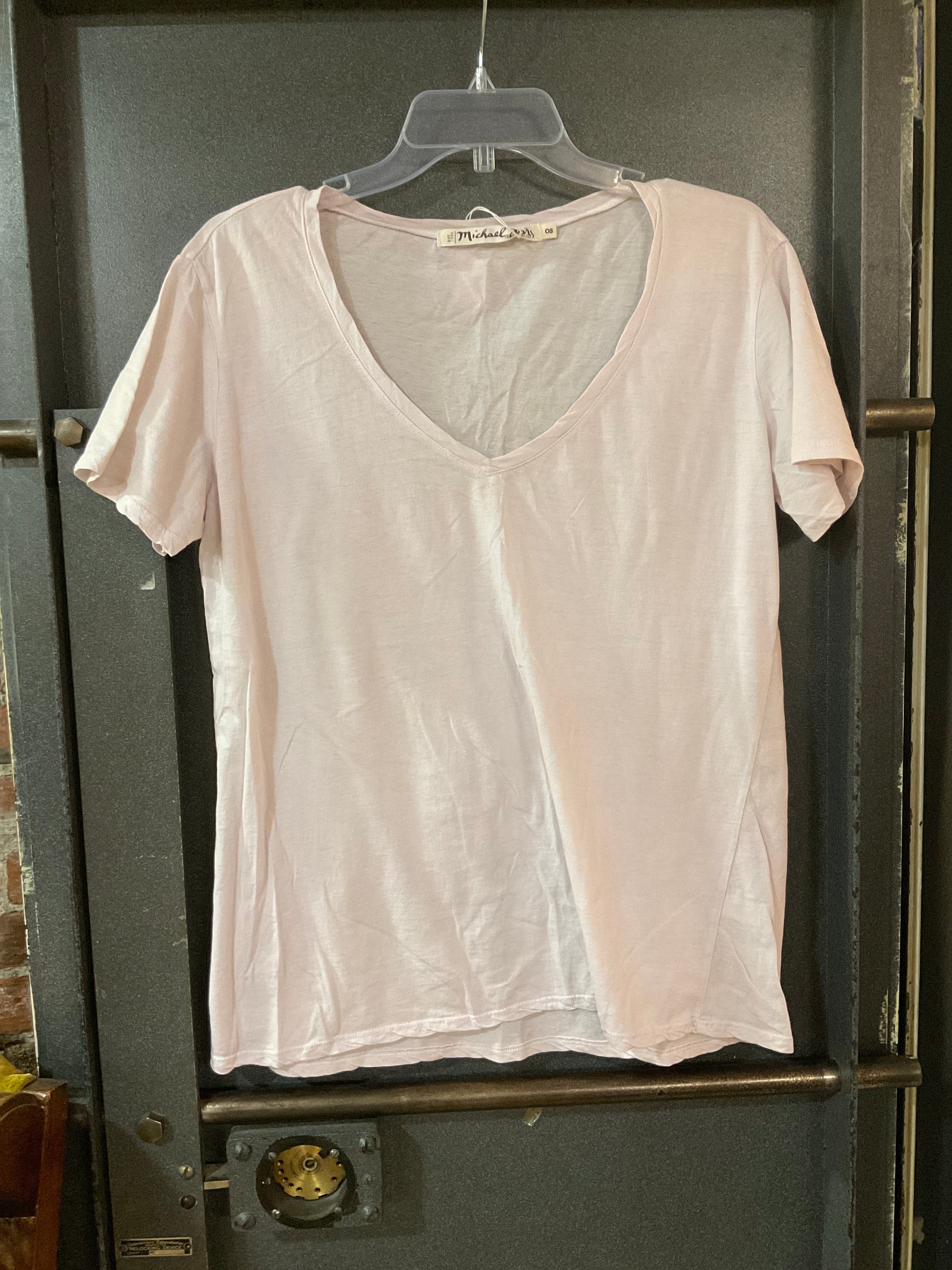 PINK MICHAEL STARS SHORT SLEEVE SHIRT O/S