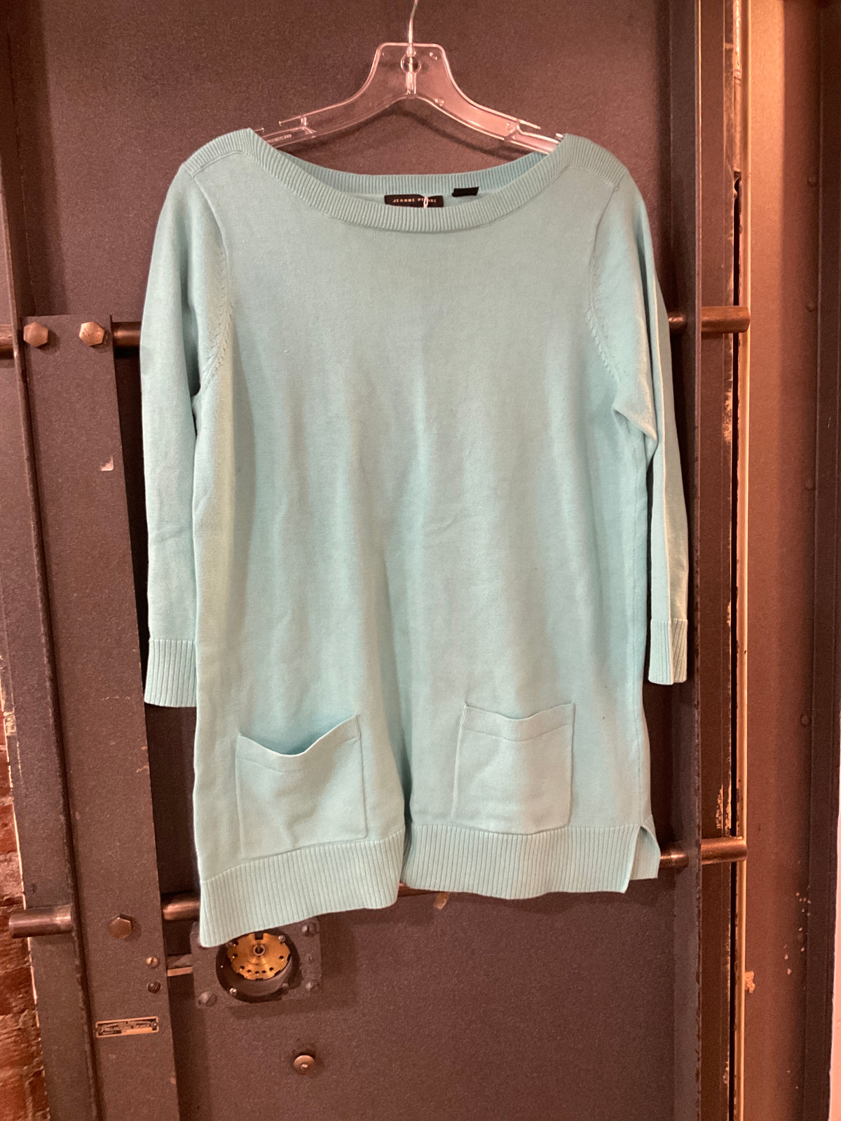 TEAL JEANNE PIERRE SWEATER M