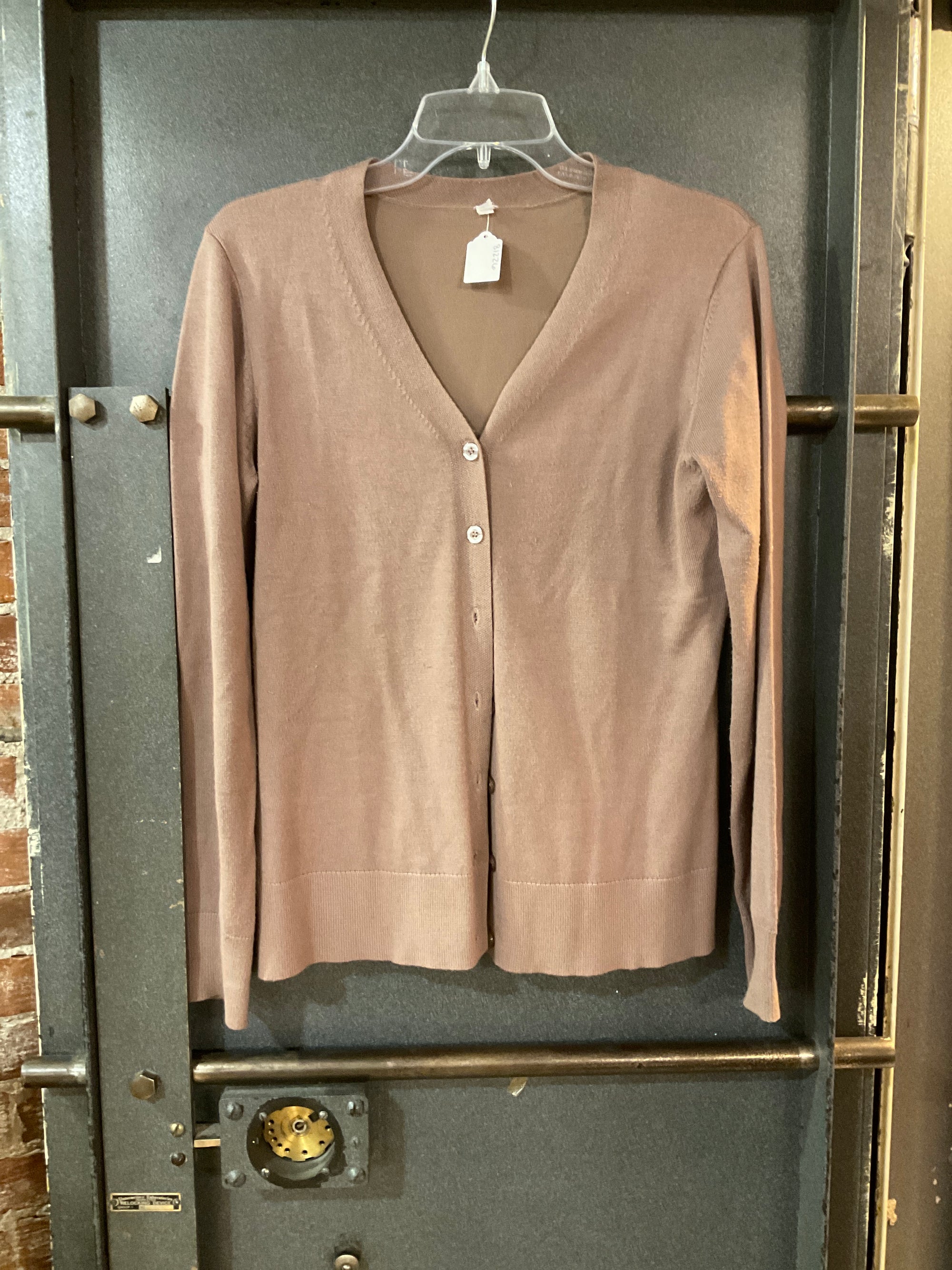 BROWN UNKNOWN CARDIGAN M