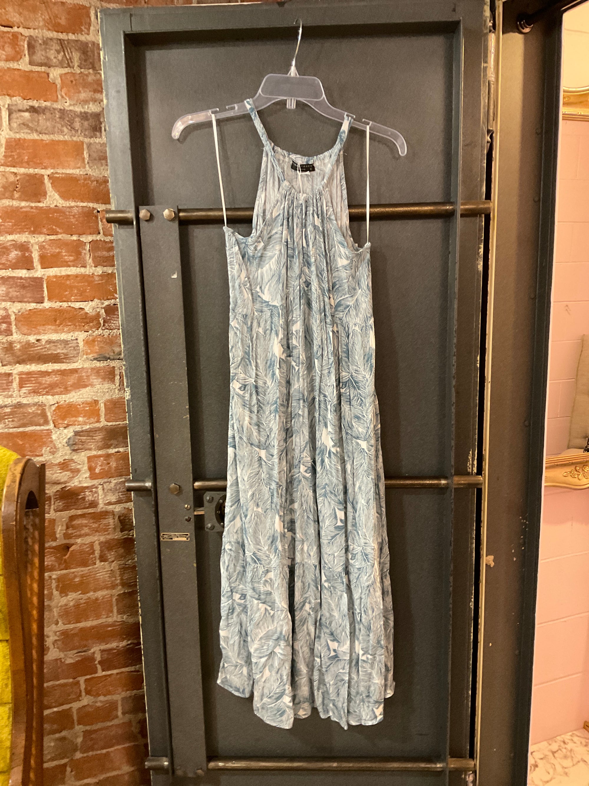 BLUE PATTERN FINAL TOUCH DRESS L