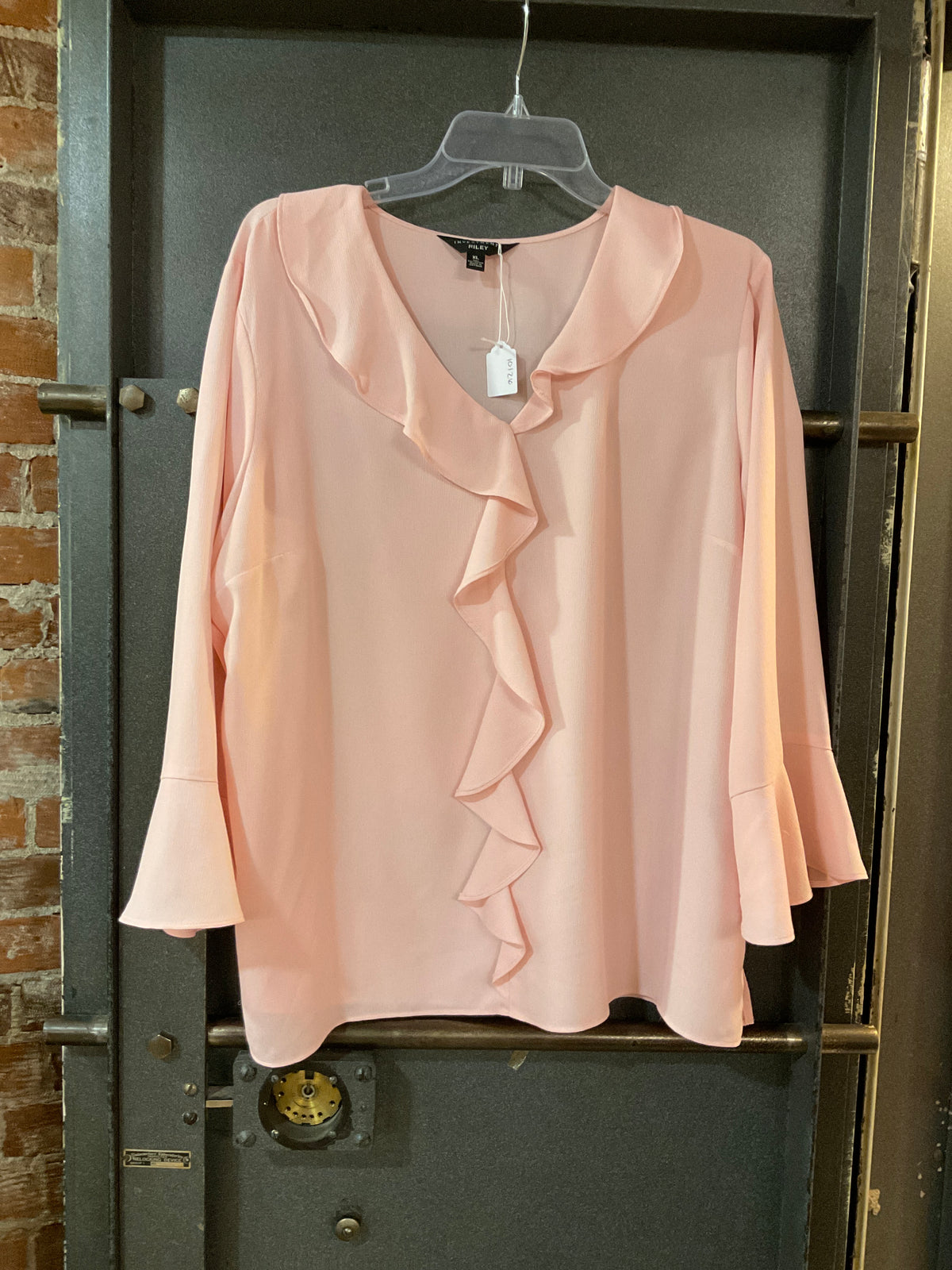 PINK INVESTMENTS RILEY RUFFLE SLEEVE XL
