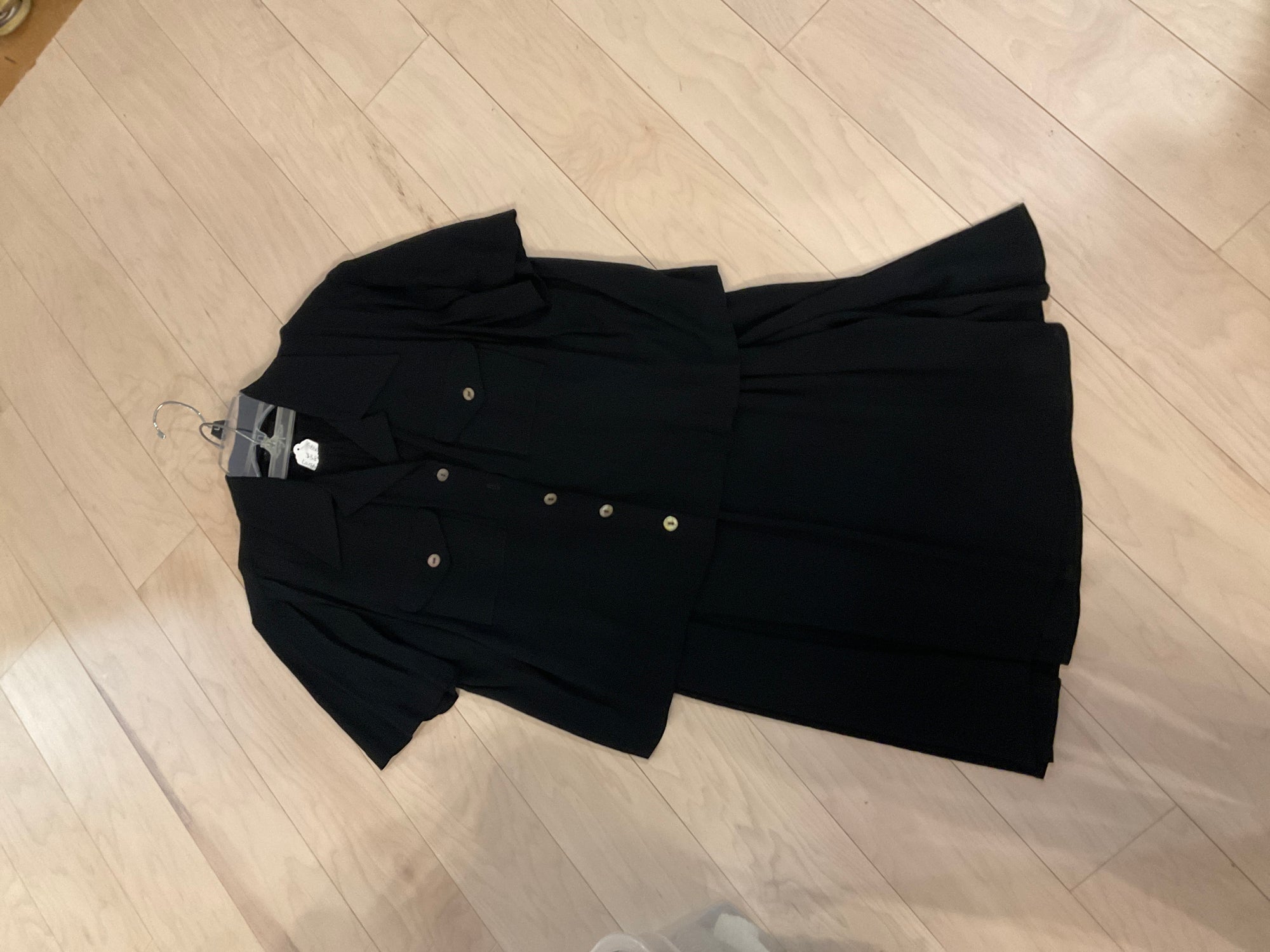 {{ClientCode}} BLACK POSITIVE ATTITUDE SUIT, LARGE