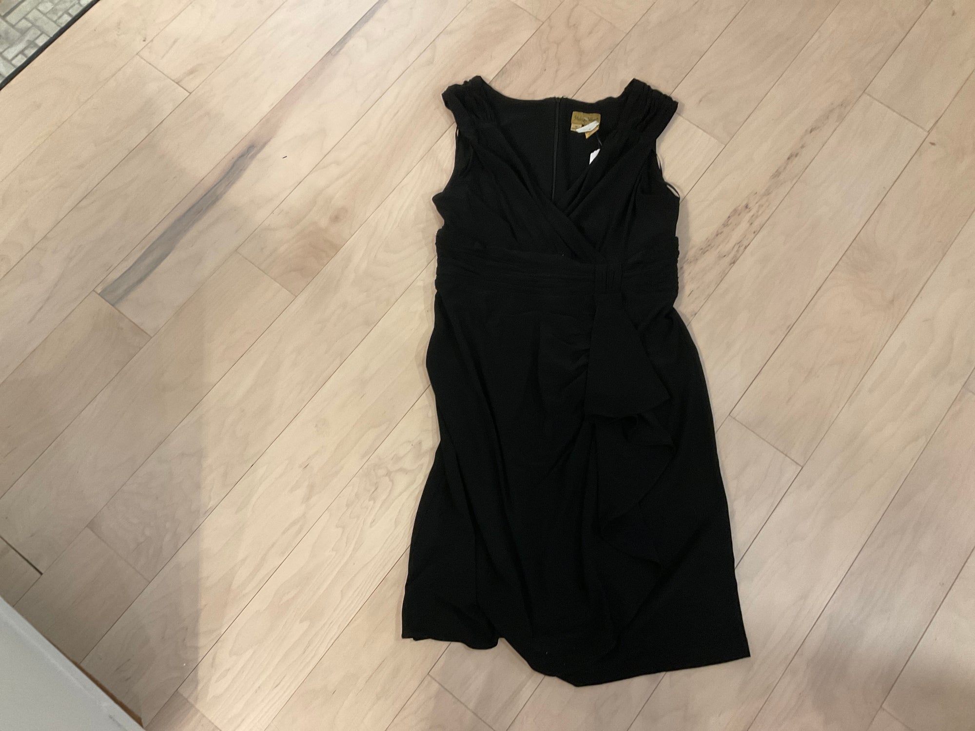 {{ClientCode}} BLACK MIDNIGHT VELVET DRESS, 10