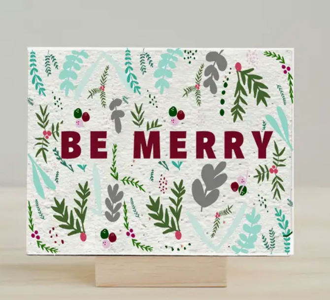 Be Merry - Plantable Christmas Card