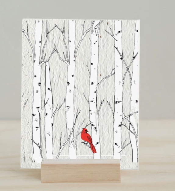 Winter Cardinal - Plantable Greeting Card