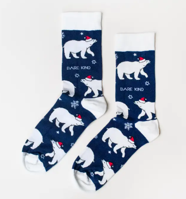 Bare Kind bamboo Christmas Socks