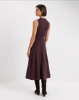 Pact fit & flare cowl neck sleeveless dress