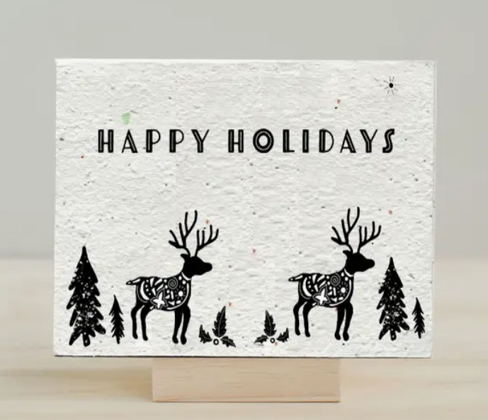 Winter Wonder Deer - Plantable Greeting Card