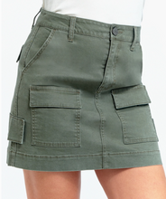 Load image into Gallery viewer, Kasey Stretch Twill Cargo Skirt - 16&quot;
