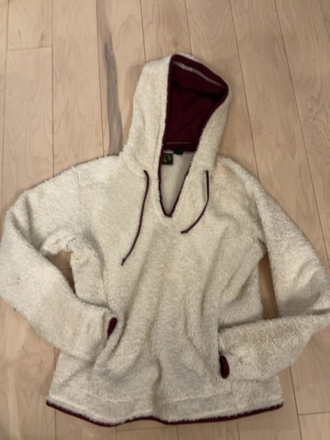 CREAM MOUNTAIN HARD WEAR Hooded sherpa M