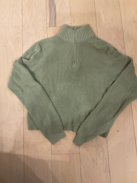 GREEN JOHN GALT 1/4 ZIP SWEATER M