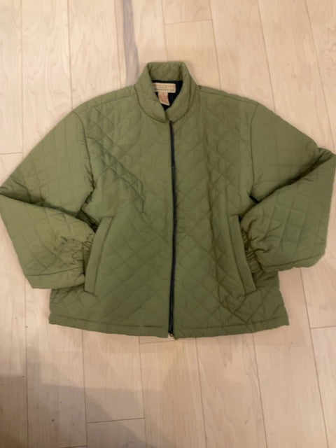 OLIVE GREEN TELLURIDE QUILTED JACKET M