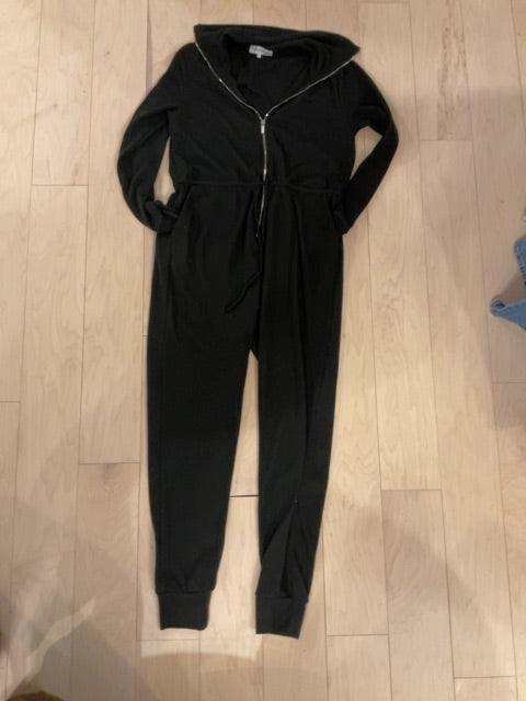 BLACK WEWOREWHAT LONG SLEEVE JUMPSUIT XS