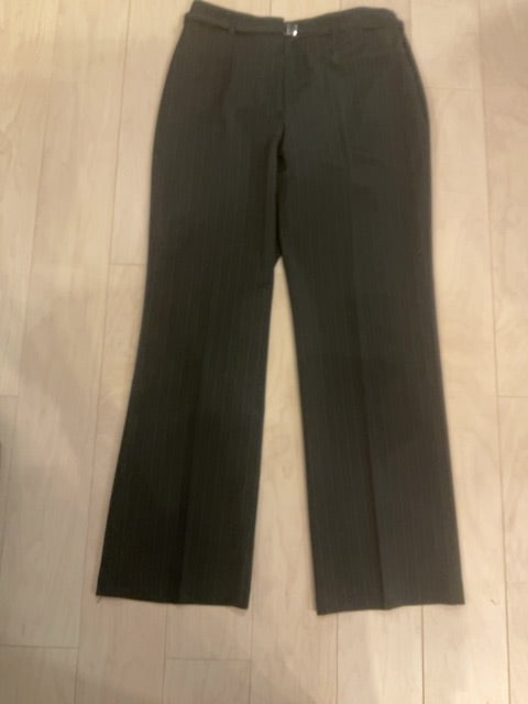 {{ClientCode}} BLACK JENNE MAAG PINSTRIPE PANTS, M