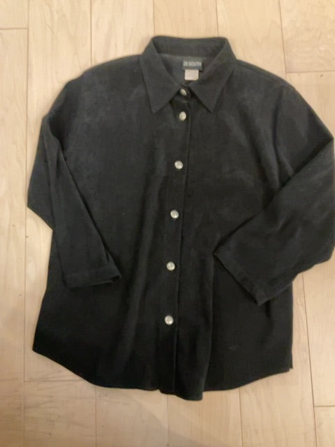 BLACK 20 South L/S BUTTON UP SHIRT M