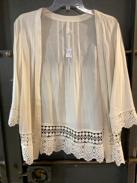 WHITE XHILARATION CARDIGAN S