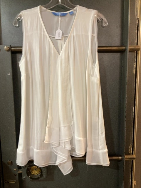 WHITE SIMPLY VERA TANK TOP L