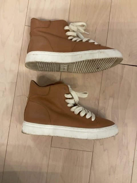 CAMEL SAM EDELMAN HIGH TOP SNEAKERS 7