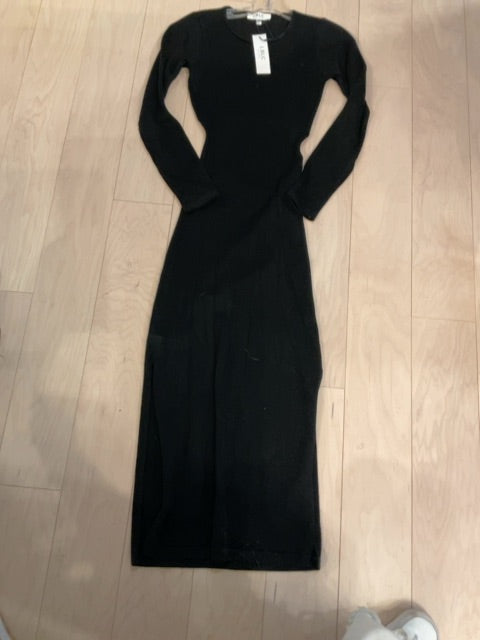 {{ClientCode}} BLACK LBLC THE LABEL OPEN BACK DRESS, S