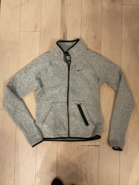 GREY BLK NIKE Athletic zip up S