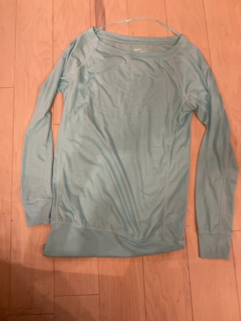 AQUA NIKE LONG SLEEVE SHIRT S