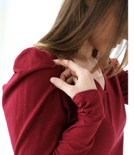 Load image into Gallery viewer, Cynthia Long Sleeve Top in Scarlet Red
