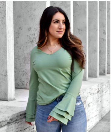 Daisy Top in Leaf