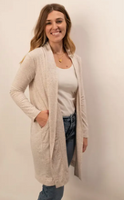 Load image into Gallery viewer, Flower Seeds Open Mid Thigh Cardigan
